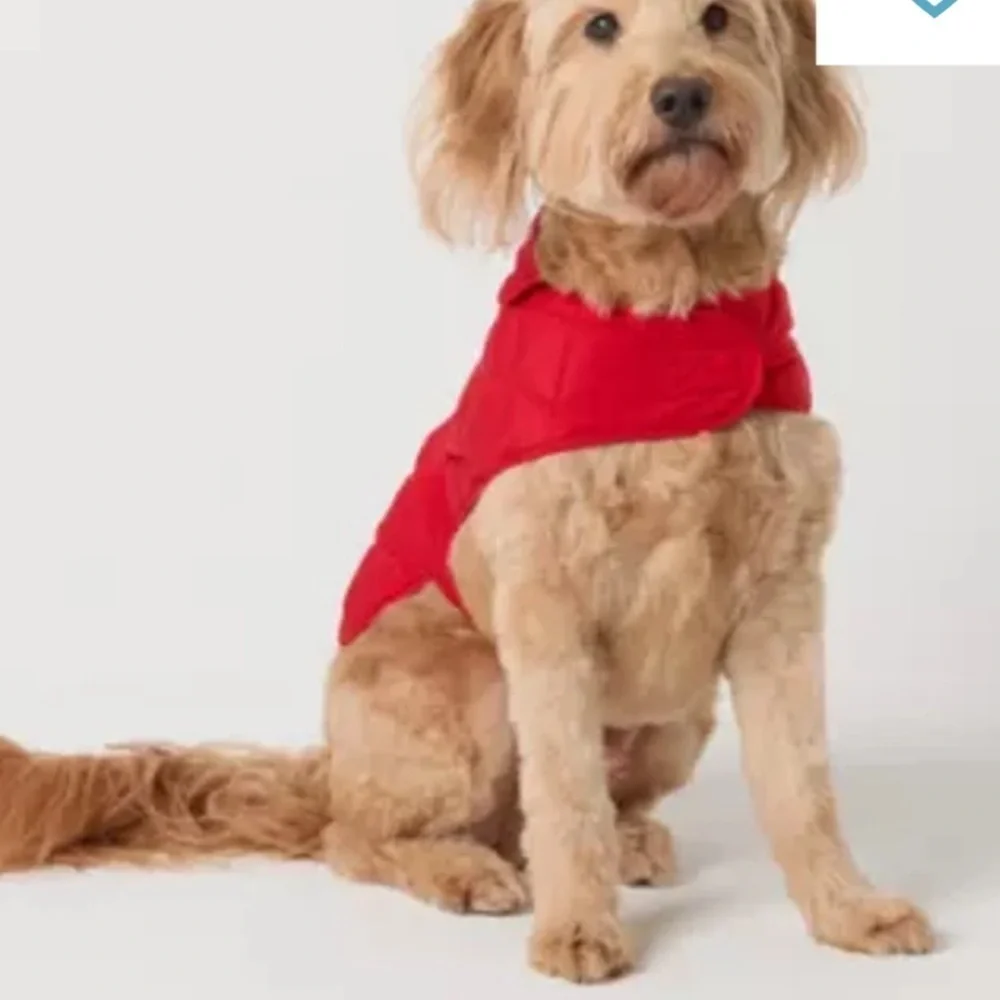 NWT St Johns Bark Quilted Dog Coat Medium Cabaret Red Vest Jacket Pet Dogs